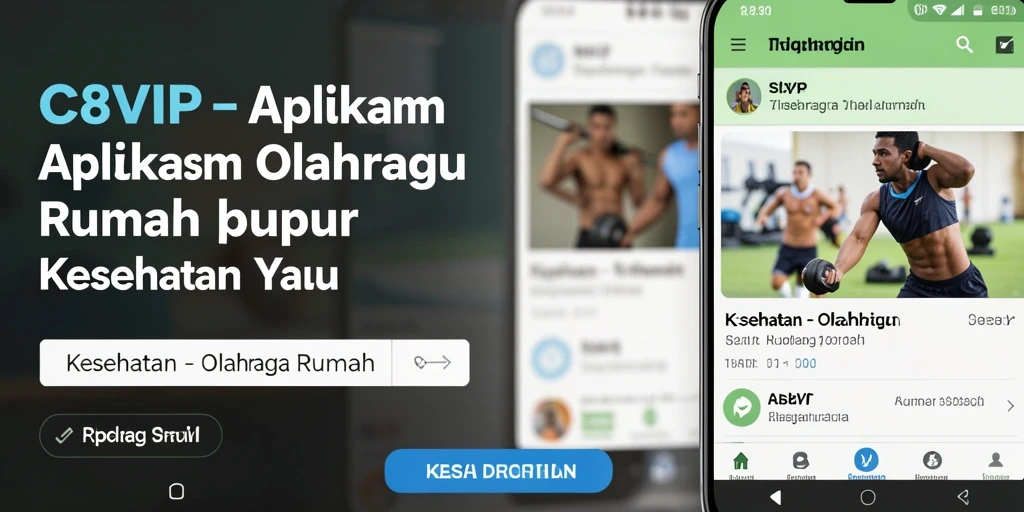 Antarmuka user-friendly C8VIP untuk latihan olahraga rumah.