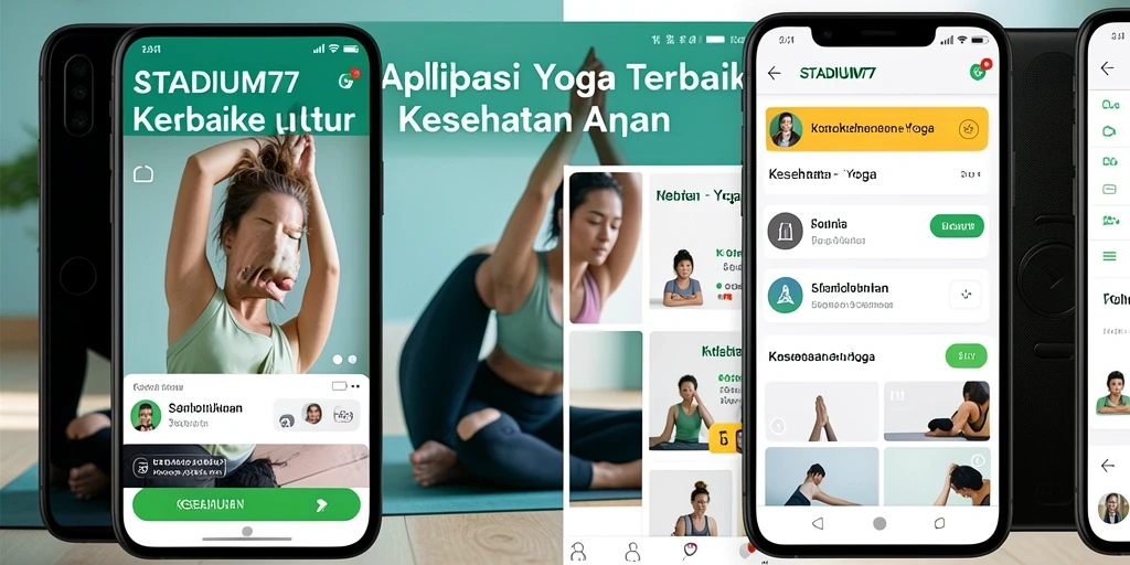 Tampilan antarmuka aplikasi STADIUM77 dengan fungsi Yoga yang lengkap.