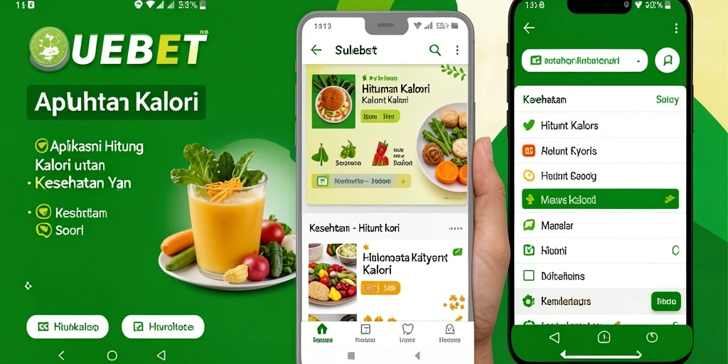 Tampilan antarmuka SULEBET yang intuitif untuk menghitung kalori.