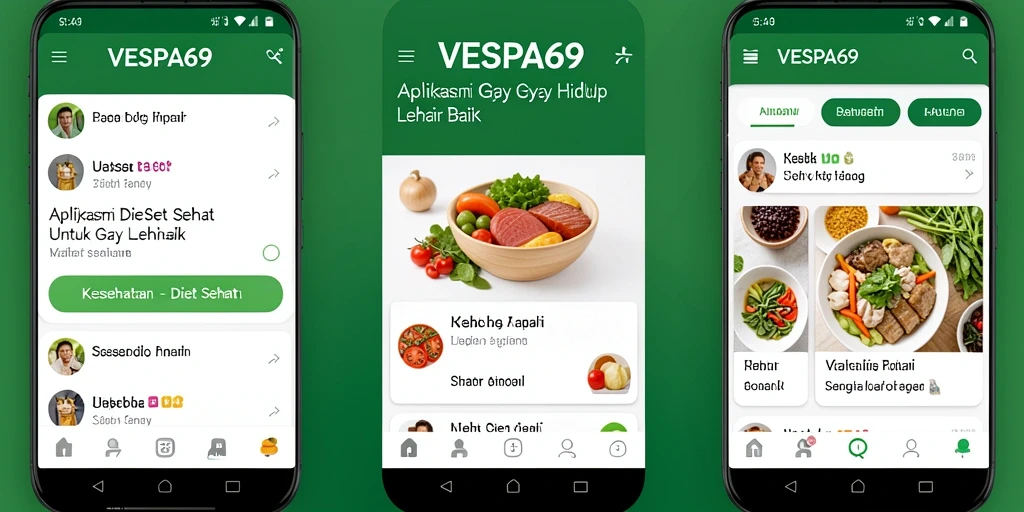 Antarmuka VESPA69 yang menarik untuk diet sehat.